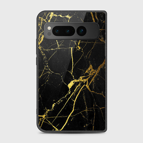 Google Pixel Fold - Black Marble Series - HQ Premium Shine Durable Shatterproof Case