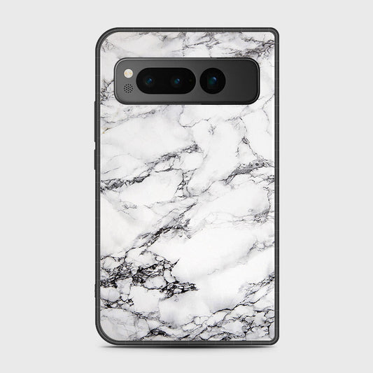 Google Pixel Fold - White Marble Series - HQ Premium Shine Durable Shatterproof Case