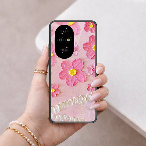 Honor 200 Cover - Floral Series - Design 2 - Pink - HQ Premium Shine Durable Shatterproof Case