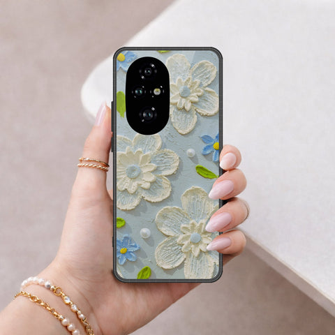 Honor 200 Pro Cover - Floral Series - Design 3 - Sky Blue - HQ Premium Shine Durable Shatterproof Case