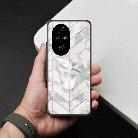 Honor 200 Pro Cover - White Marble Series 2 - HQ Premium Shine Durable Shatterproof Case