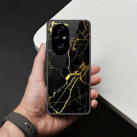 Honor 200 Pro Cover - Black Marble Series - HQ Premium Shine Durable Shatterproof Case