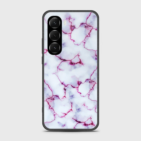 Infinix Hot 60 Pro Plus - White Marble Series - HQ Premium Shine Durable Shatterproof Case