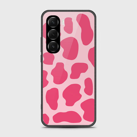 Infinix Hot 60 - Vanilla Dream Series - HQ Ultra Shine Premium Infinity Glass Soft Silicon Borders Case