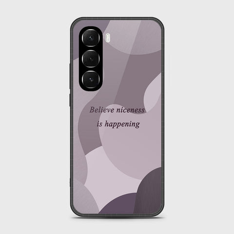 Infinix Hot 60i 4G - Happy Series - HQ Ultra Shine Premium Infinity Glass Soft Silicon Borders Case