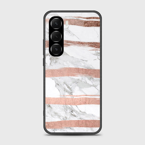 Infinix Hot 60 Pro Plus - White Marble Series - HQ Premium Shine Durable Shatterproof Case