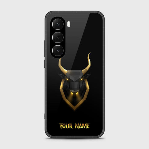 Infinix Hot 60 - Gold Series - HQ Ultra Shine Premium Infinity Glass Soft Silicon Borders Case