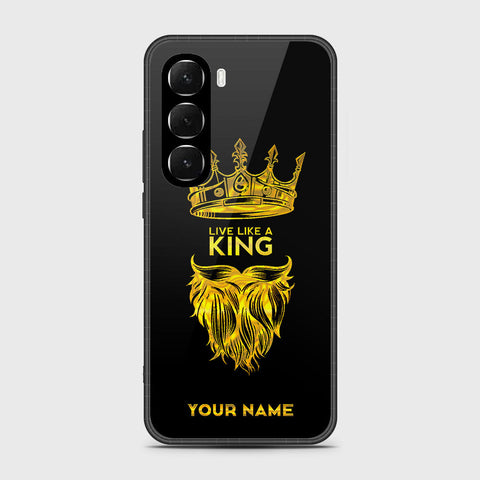 Infinix Hot 60i 4G - Gold Series - HQ Ultra Shine Premium Infinity Glass Soft Silicon Borders Case