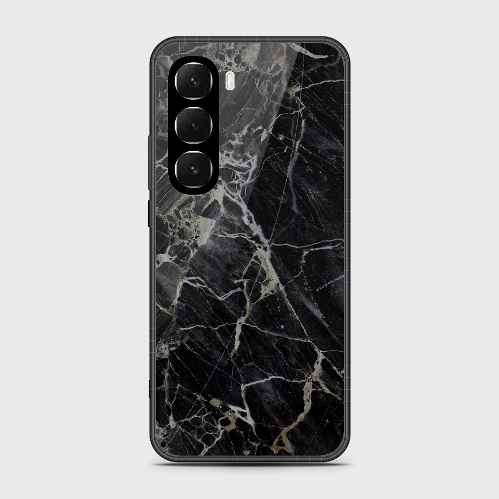 Infinix Hot 60 Pro Plus - Black Marble Series - HQ Premium Shine Durable Shatterproof Case