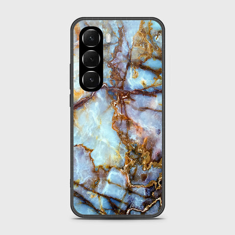 Infinix Hot 60 - Colorful Marble Series - HQ Ultra Shine Premium Infinity Glass Soft Silicon Borders Case