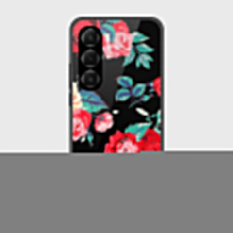 Infinix Hot 60 - Floral Series - HQ Ultra Shine Premium Infinity Glass Soft Silicon Borders Case