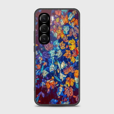 Infinix Hot 60i 4G - Floral Series 2 - HQ Ultra Shine Premium Infinity Glass Soft Silicon Borders Case