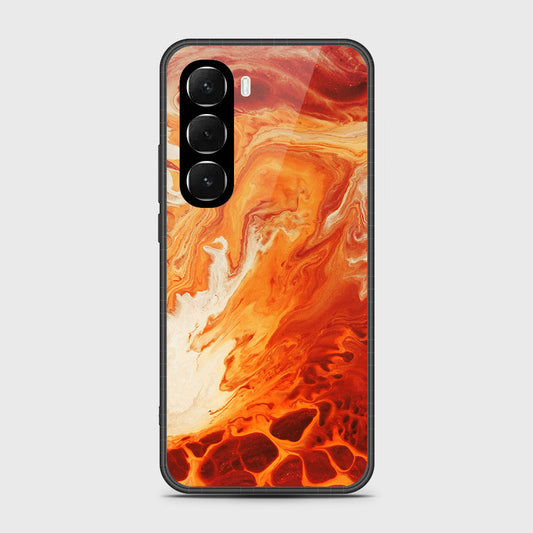 Infinix Hot 60i 4G - Mystic Marble Series - HQ Ultra Shine Premium Infinity Glass Soft Silicon Borders Case