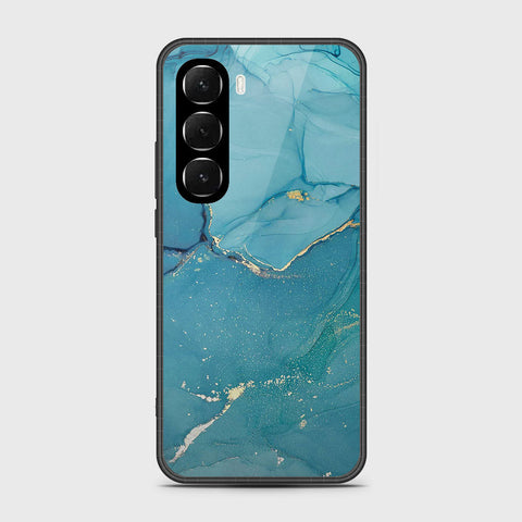 Infinix Hot 60i 4G - Mystic Marble Series - HQ Ultra Shine Premium Infinity Glass Soft Silicon Borders Case