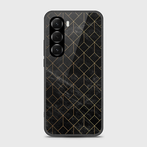 Infinix Hot 60 Pro Plus - Black Marble Series - HQ Premium Shine Durable Shatterproof Case