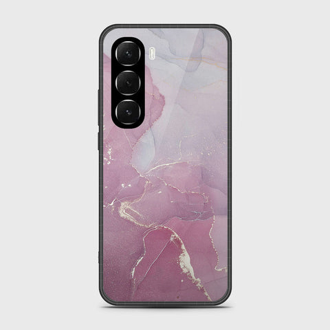 Infinix Hot 60 - Mystic Marble Series - HQ Ultra Shine Premium Infinity Glass Soft Silicon Borders Case