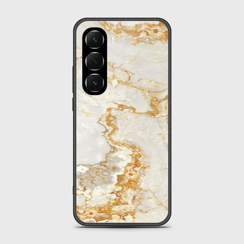 Infinix Hot 60i 4G - Mystic Marble Series - HQ Ultra Shine Premium Infinity Glass Soft Silicon Borders Case