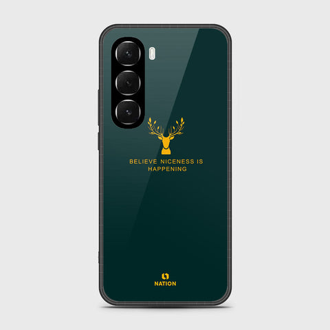Infinix Hot 60i 4G - Nice Series - HQ Ultra Shine Premium Infinity Glass Soft Silicon Borders Case