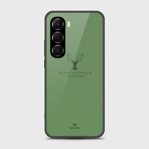 Infinix Hot 60 - Nice Series - HQ Ultra Shine Premium Infinity Glass Soft Silicon Borders Case