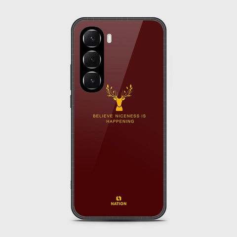 Infinix Hot 60i 4G - Nice Series - HQ Ultra Shine Premium Infinity Glass Soft Silicon Borders Case