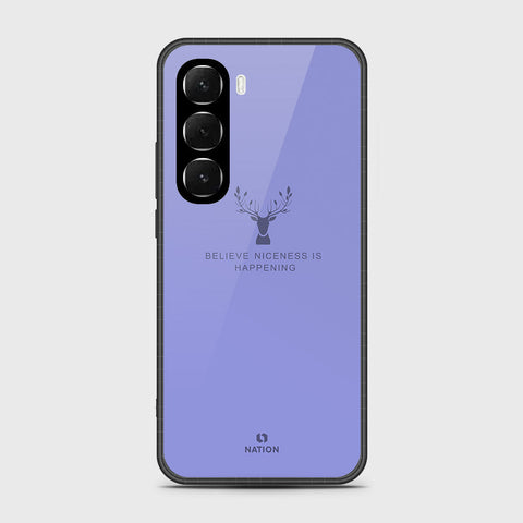 Infinix Hot 60i 4G - Nice Series - HQ Ultra Shine Premium Infinity Glass Soft Silicon Borders Case
