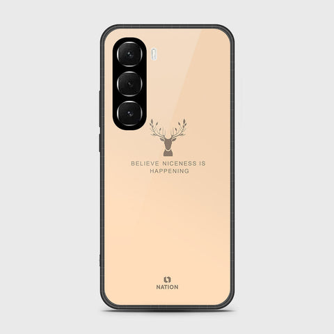 Infinix Hot 60i 4G - Nice Series - HQ Ultra Shine Premium Infinity Glass Soft Silicon Borders Case