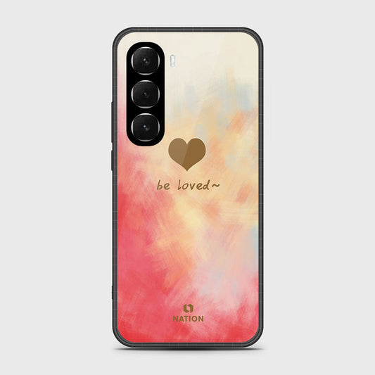 Infinix Hot 60 - Onation Heart Series - HQ Ultra Shine Premium Infinity Glass Soft Silicon Borders Case