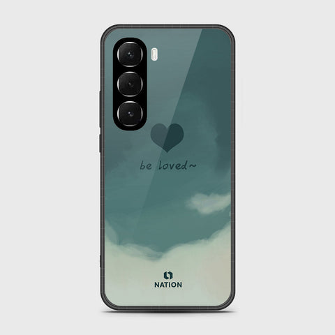 Infinix Hot 60i 4G - Onation Heart Series - HQ Ultra Shine Premium Infinity Glass Soft Silicon Borders Case