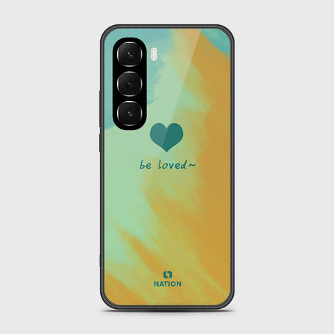 Infinix Hot 60i 4G - Onation Heart Series - HQ Ultra Shine Premium Infinity Glass Soft Silicon Borders Case