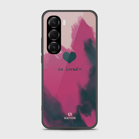 Infinix Hot 60i 4G - Onation Heart Series - HQ Ultra Shine Premium Infinity Glass Soft Silicon Borders Case