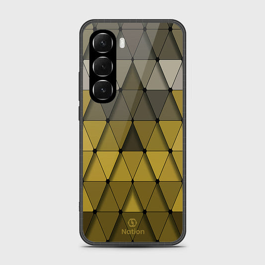 Infinix Hot 60i 4G - Onation Pyramid Series - HQ Ultra Shine Premium Infinity Glass Soft Silicon Borders Case