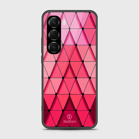 Infinix Hot 60i 4G - Onation Pyramid Series - HQ Ultra Shine Premium Infinity Glass Soft Silicon Borders Case