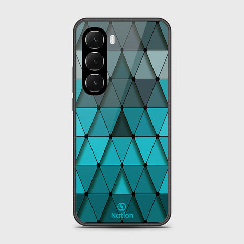 Infinix Hot 60i 4G - Onation Pyramid Series - HQ Ultra Shine Premium Infinity Glass Soft Silicon Borders Case