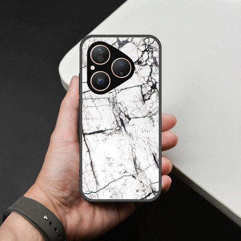 Huawei Pura 80 Cover - White Marble Series 2 - HQ Premium Shine Durable Shatterproof Case