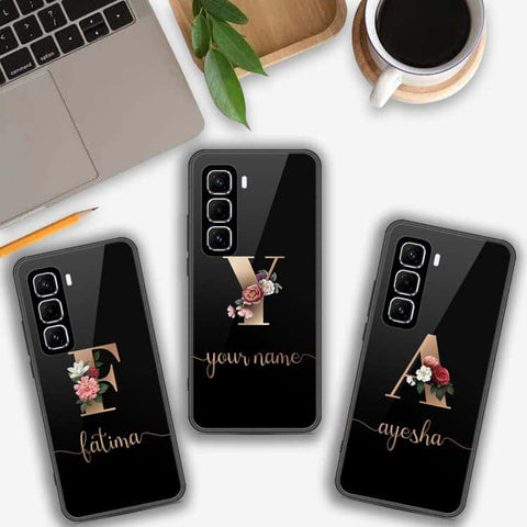 Infinix Hot 50 Pro Cover- Personalized Alphabet Series - HQ Premium Shine Durable Shatterproof Case