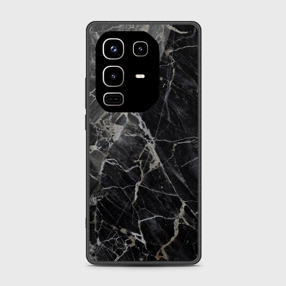 Infinix Note 50 Pro 4G - Black Marble Series - HQ Premium Shine Durable Shatterproof Case