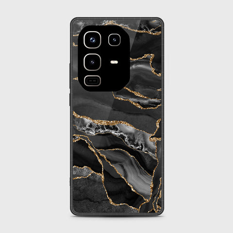 Infinix Note 50 Pro 4G - Black Marble Series - HQ Premium Shine Durable Shatterproof Case