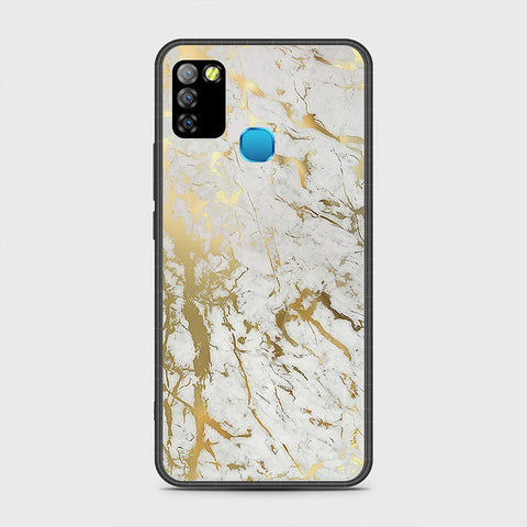 Infinix Hot 10 Lite Cover - White Marble Series - HQ Premium Shine Durable Shatterproof Case