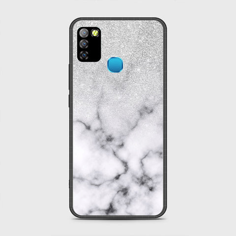 Infinix Hot 10 Lite Cover - White Marble Series - HQ Premium Shine Durable Shatterproof Case