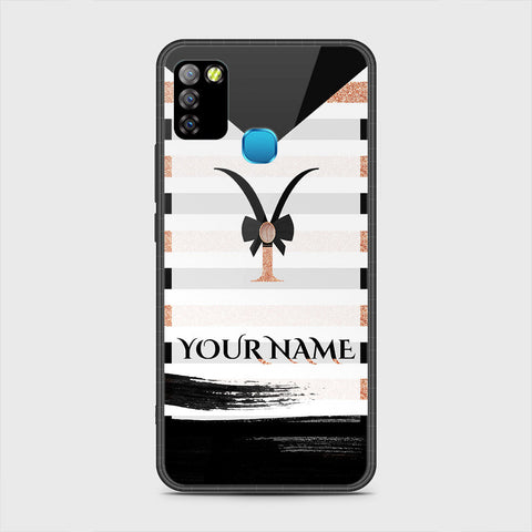 Infinix Hot 10 Lite Cover - Personalized Alphabet Series - HQ Premium Shine Durable Shatterproof Case