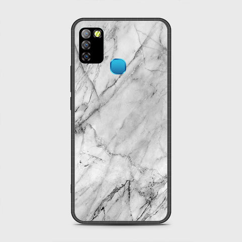 Infinix Hot 10 Lite Cover - White Marble Series - HQ Premium Shine Durable Shatterproof Case