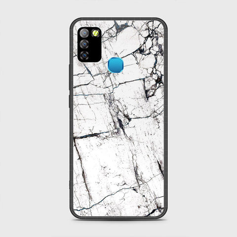 Infinix Hot 10 Lite Cover - White Marble Series 2 - HQ Premium Shine Durable Shatterproof Case