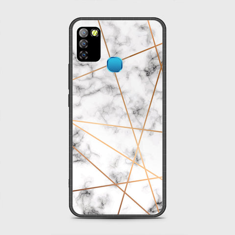 Infinix Hot 10 Lite Cover - White Marble Series 2 - HQ Premium Shine Durable Shatterproof Case