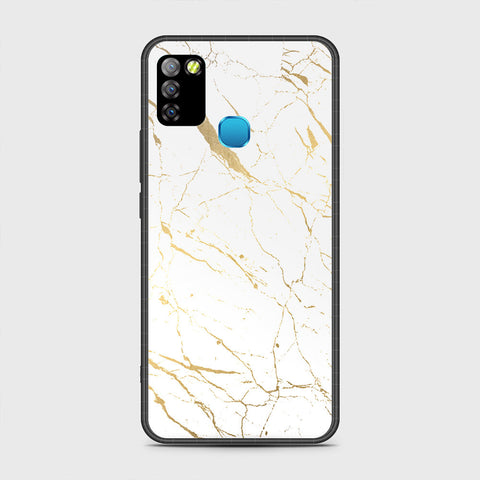 Infinix Hot 10 Lite Cover - White Marble Series 2 - HQ Premium Shine Durable Shatterproof Case