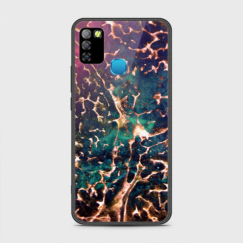 Infinix Hot 10 Lite Cover - Colorful Marble Series - HQ Premium Shine Durable Shatterproof Case