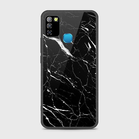 Infinix Hot 10 Lite Cover - Black Marble Series - HQ Premium Shine Durable Shatterproof Case