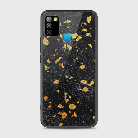 Infinix Hot 10 Lite Cover - Black Marble Series - HQ Premium Shine Durable Shatterproof Case