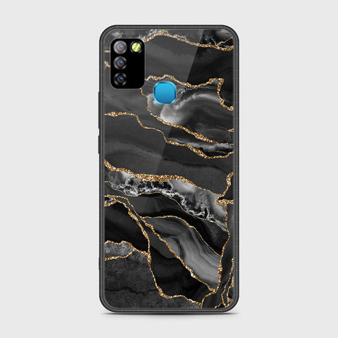 Infinix Hot 10 Lite Cover - Black Marble Series - HQ Premium Shine Durable Shatterproof Case