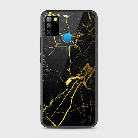 Infinix Hot 10 Lite Cover - Black Marble Series - HQ Premium Shine Durable Shatterproof Case