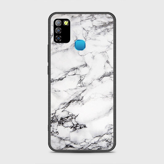 Infinix Hot 10 Lite Cover - White Marble Series - HQ Premium Shine Durable Shatterproof Case